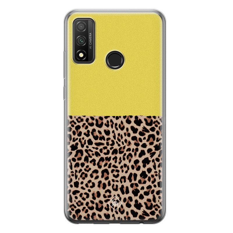 Casimoda Huawei P Smart 2020 siliconen hoesje - Luipaard geel