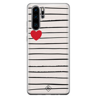 Casimoda Huawei P30 Pro siliconen hoesje - Heart queen