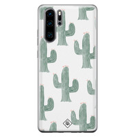 Casimoda Huawei P30 Pro siliconen telefoonhoesje - Cactus print
