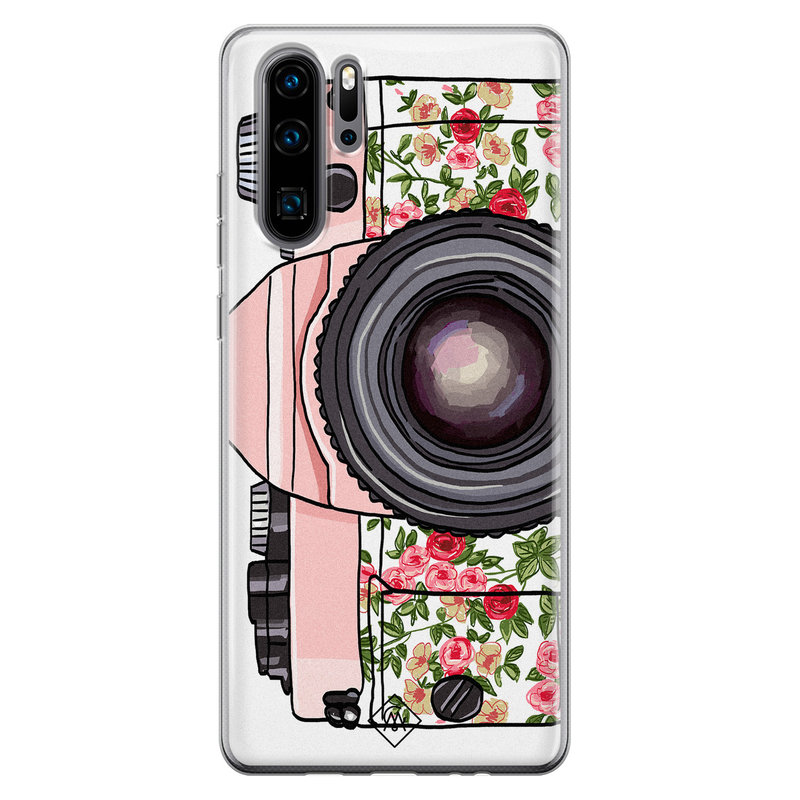 Casimoda Huawei P30 Pro siliconen telefoonhoesje - Hippie camera
