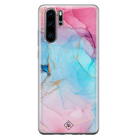 Casimoda Huawei P30 Pro siliconen hoesje - Marble colorbomb
