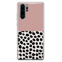 Casimoda Huawei P30 Pro siliconen hoesje - Pink dots