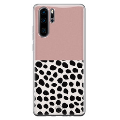 Casimoda Huawei P30 Pro siliconen hoesje - Pink dots