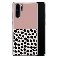 Casimoda Huawei P30 Pro siliconen hoesje - Pink dots