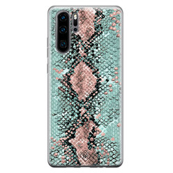 Casimoda Huawei P30 Pro siliconen hoesje - Snake pastel