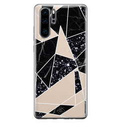 Casimoda Huawei P30 Pro siliconen hoesje - Abstract painted