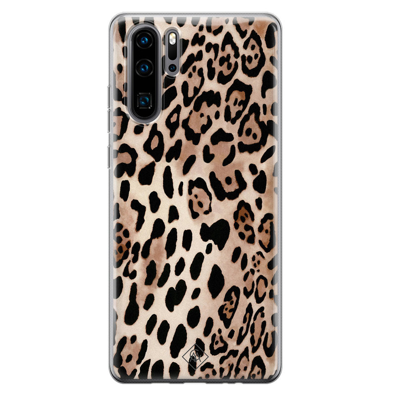 Casimoda Huawei P30 Pro siliconen hoesje - Golden wildcat