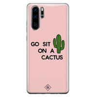 Casimoda Huawei P30 Pro siliconen hoesje - Go sit on a cactus