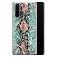 Casimoda Huawei P30 Pro siliconen hoesje - Snake pastel