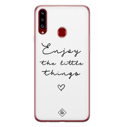 Casimoda Samsung Galaxy A20s siliconen hoesje - Enjoy life