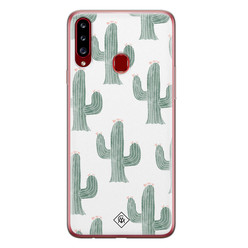 Casimoda Samsung Galaxy A20s siliconen hoesje - Cactus print