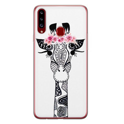 Casimoda Samsung Galaxy A20s siliconen hoesje - Giraffe