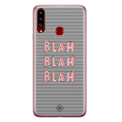 Casimoda Samsung Galaxy A20s siliconen hoesje - Blah blah blah