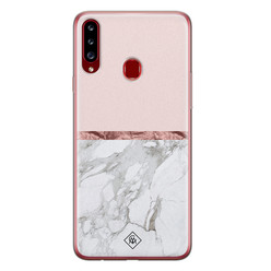 Casimoda Samsung Galaxy A20s siliconen hoesje - Rose all day