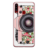 Casimoda Samsung Galaxy A20s siliconen telefoonhoesje - Hippie camera