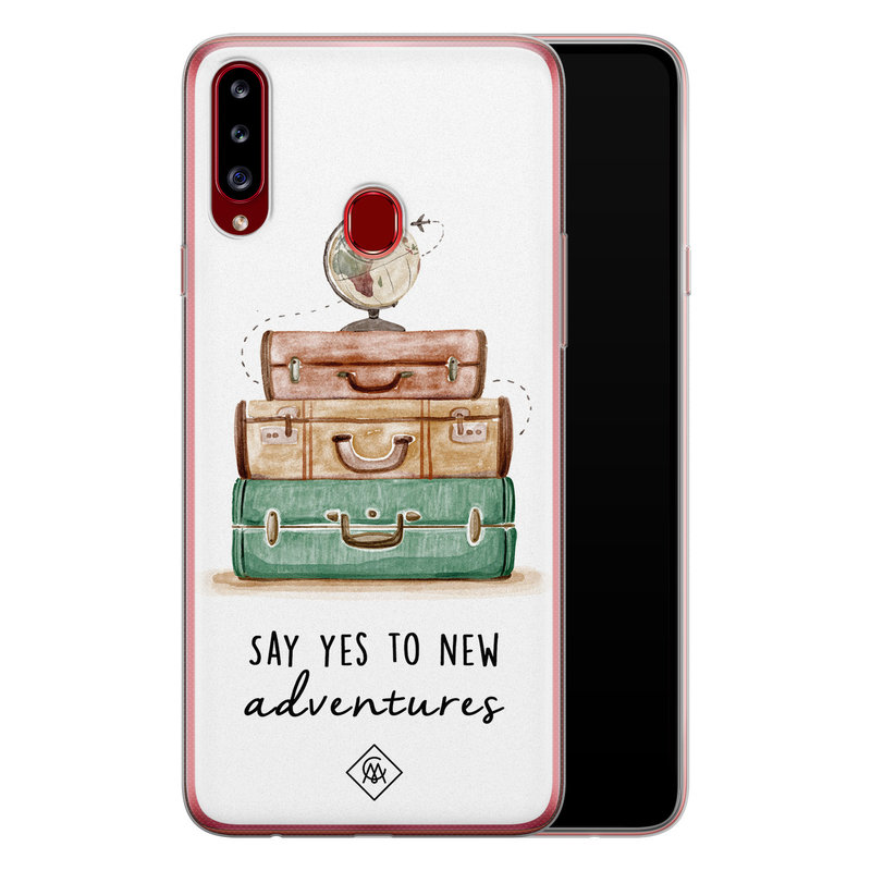 Casimoda Samsung Galaxy A20s siliconen hoesje - Wanderlust