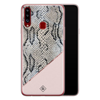 Casimoda Samsung Galaxy A20s siliconen hoesje - Snake print