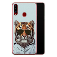 Casimoda Samsung Galaxy A20s siliconen hoesje - Tijger wild