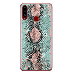 Casimoda Samsung Galaxy A20s siliconen hoesje - Snake pastel