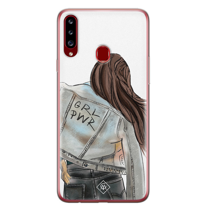 Casimoda Samsung Galaxy A20s siliconen hoesje - GRL PWR