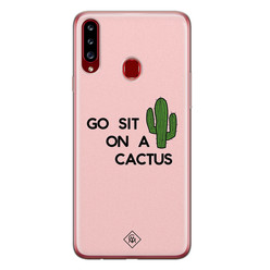 Casimoda Samsung Galaxy A20s siliconen hoesje - Go sit on a cactus