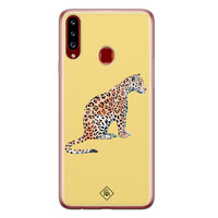 Casimoda Samsung Galaxy A20s siliconen hoesje - Leo wild