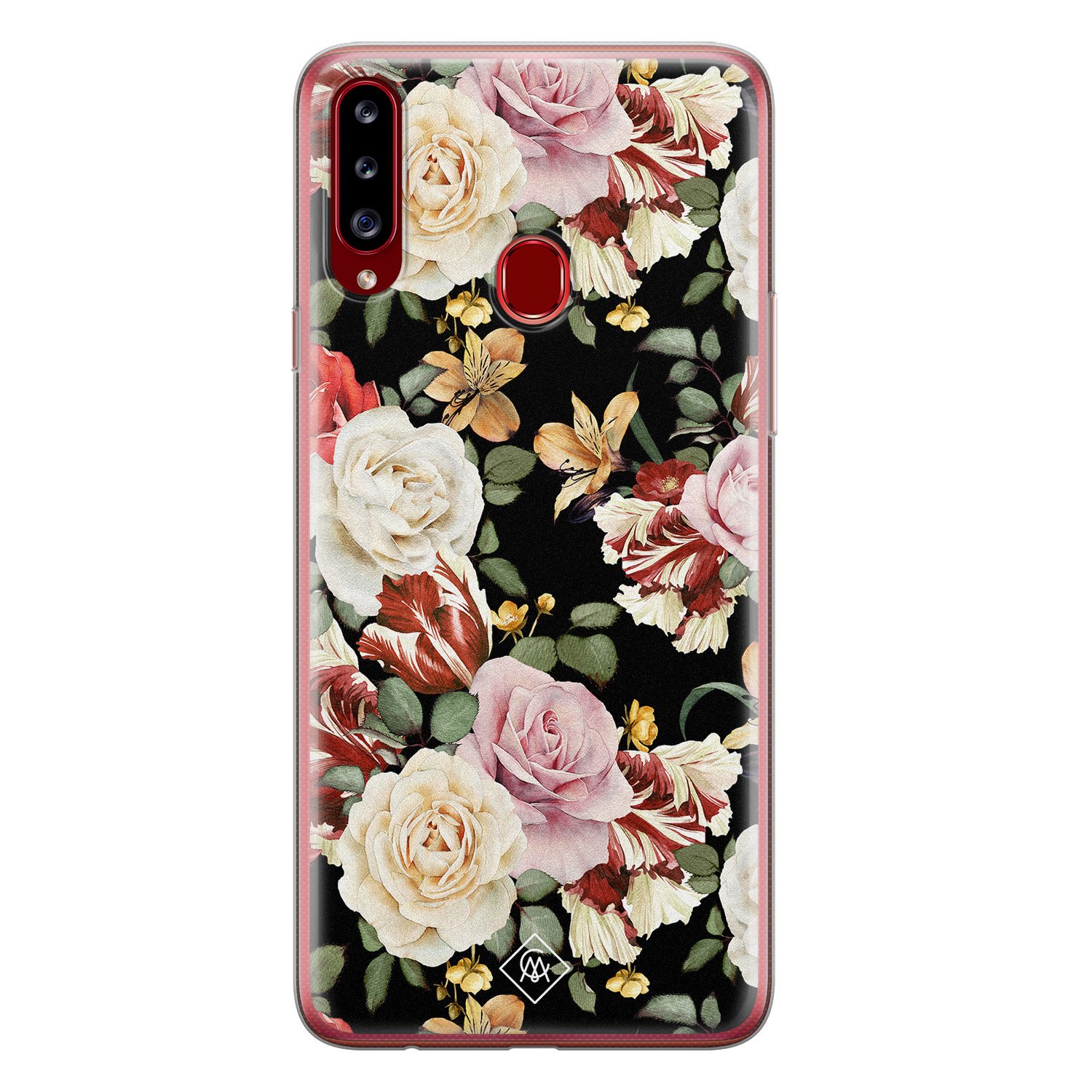 Samsung Galaxy A20s siliconen hoesje - Flowerpower