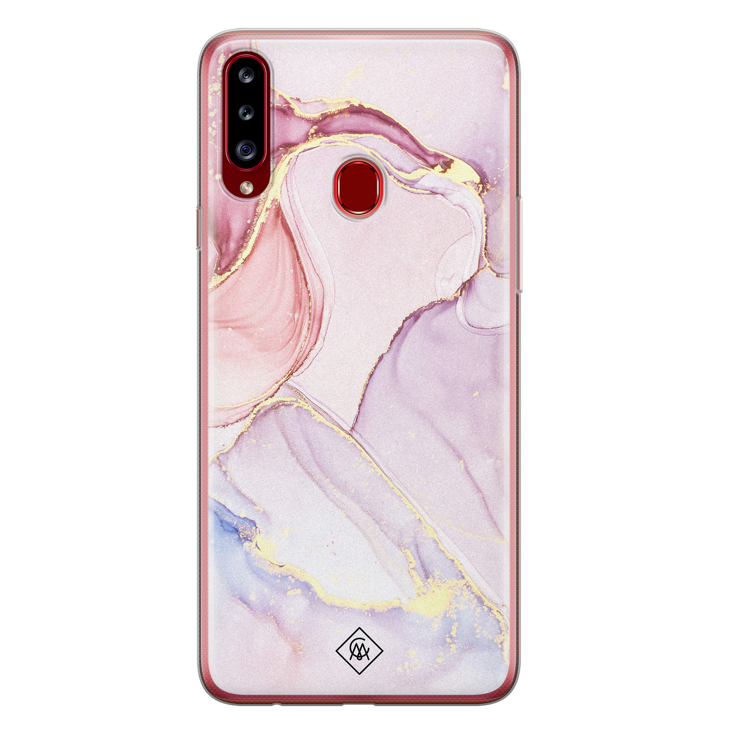 Samsung Galaxy A20s siliconen hoesje - Purple sky