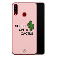 Casimoda Samsung Galaxy A20s siliconen hoesje - Go sit on a cactus