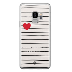 Casimoda Samsung Galaxy S9 siliconen hoesje - Heart queen