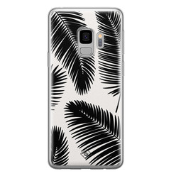 Casimoda Samsung Galaxy S9 siliconen hoesje - Palm leaves silhouette