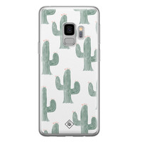 Casimoda Samsung Galaxy S9 siliconen telefoonhoesje - Cactus print