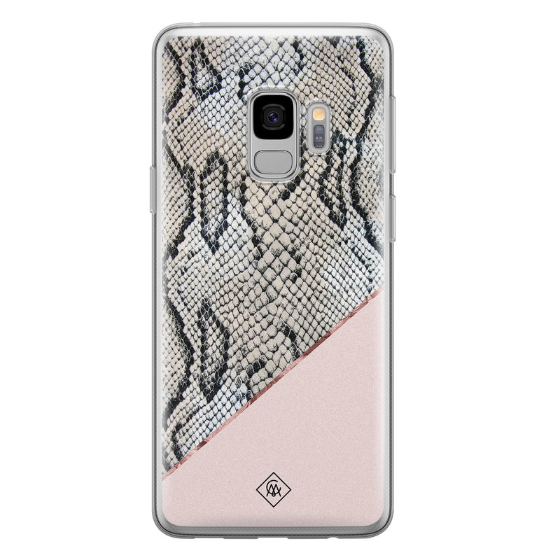 Casimoda Samsung Galaxy S9 siliconen hoesje - Snake print