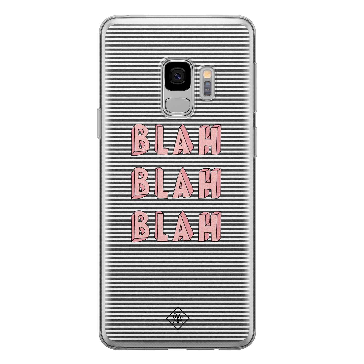 Samsung Galaxy S9 siliconen telefoonhoesje - Blah blah blah