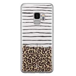 Casimoda Samsung Galaxy S9 siliconen hoesje - Leopard lines