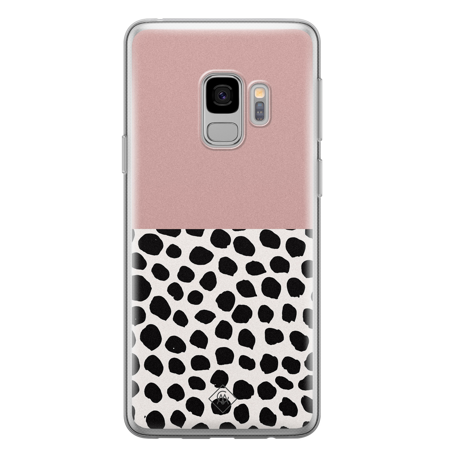 Samsung Galaxy S9 siliconen hoesje - Pink dots