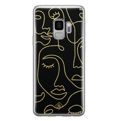 Casimoda Samsung Galaxy S9 siliconen hoesje - Abstract faces