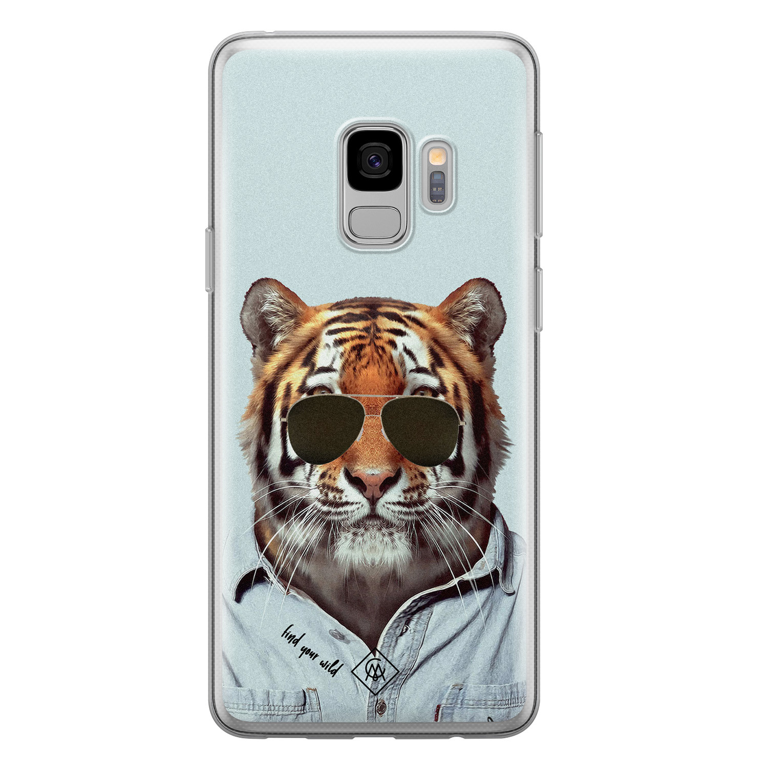 Samsung Galaxy S9 siliconen hoesje - Tijger wild