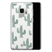Casimoda Samsung Galaxy S9 siliconen telefoonhoesje - Cactus print