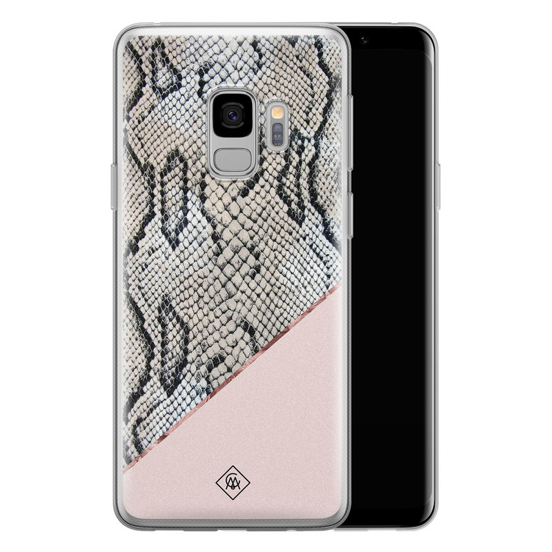 Casimoda Samsung Galaxy S9 siliconen hoesje - Snake print