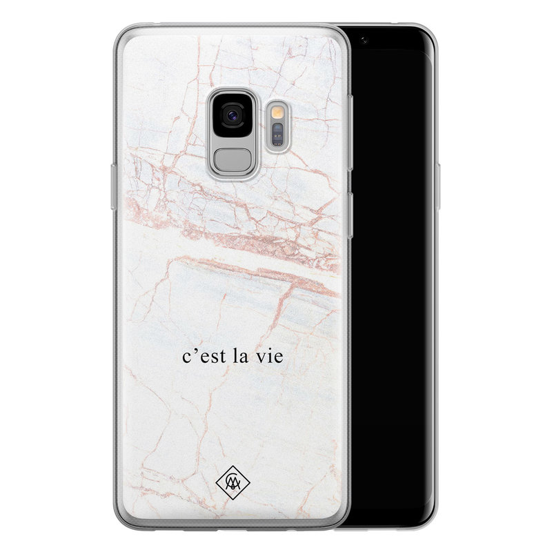 Casimoda Samsung Galaxy S9 siliconen telefoonhoesje - C'est la vie