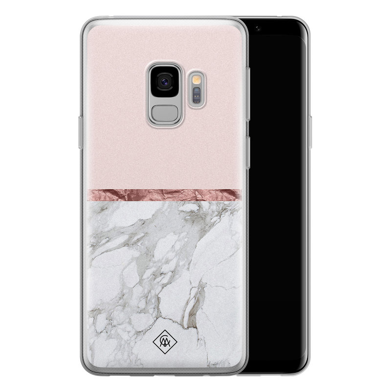 Casimoda Samsung Galaxy S9 siliconen telefoonhoesje - Rose all day