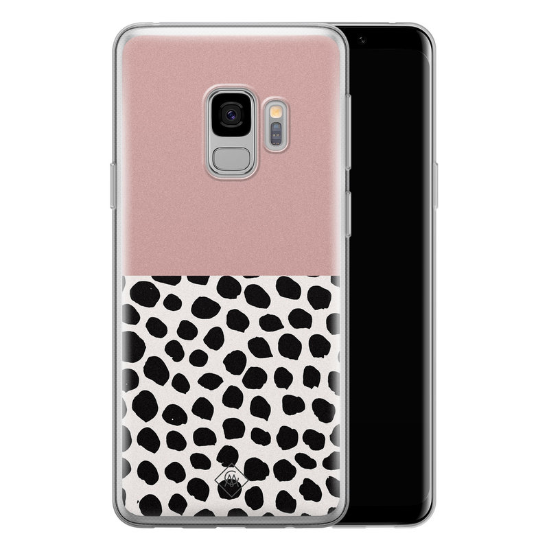 Casimoda Samsung Galaxy S9 siliconen hoesje - Pink dots