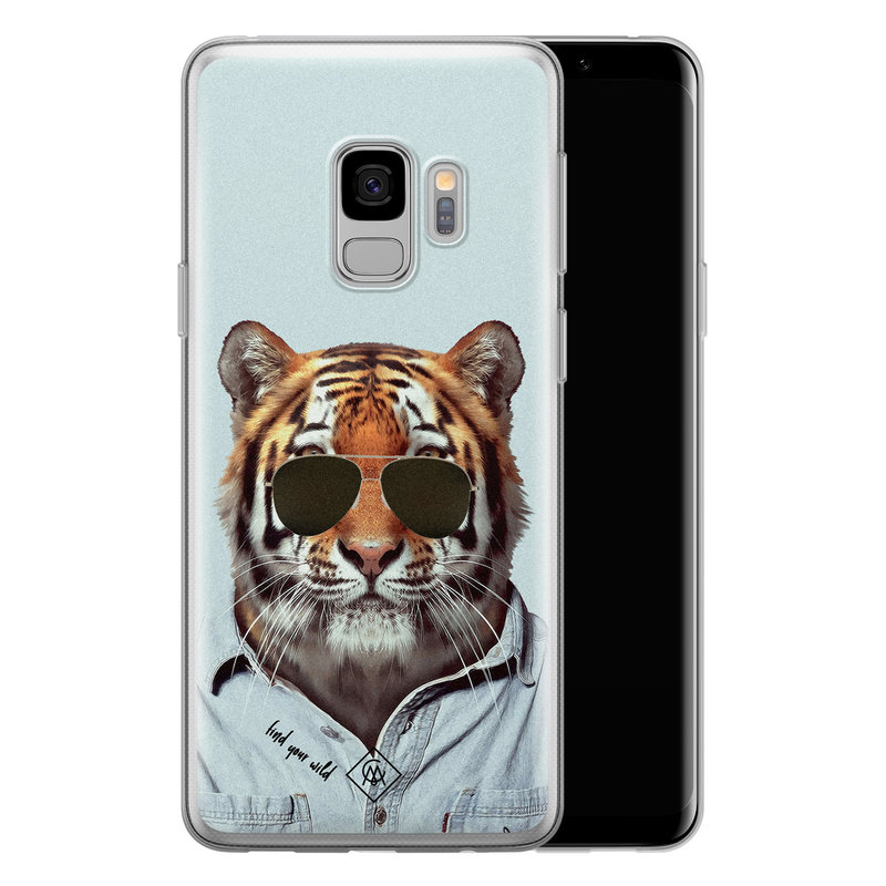 Casimoda Samsung Galaxy S9 siliconen hoesje - Tijger wild