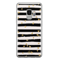 Casimoda Samsung Galaxy S9 siliconen telefoonhoesje - Hart streepjes