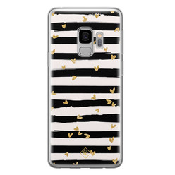 Casimoda Samsung Galaxy S9 siliconen hoesje - Hart streepjes