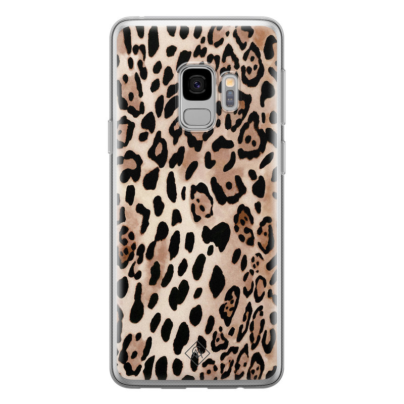 Casimoda Samsung Galaxy S9 siliconen hoesje - Golden wildcat