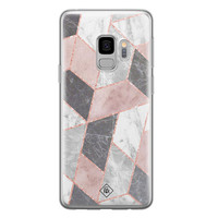 Casimoda Samsung Galaxy S9 siliconen telefoonhoesje - Stone grid