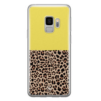 Casimoda Samsung Galaxy S9 siliconen hoesje - Luipaard geel