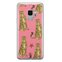 Casimoda Samsung Galaxy S9 siliconen hoesje - The pink leopard